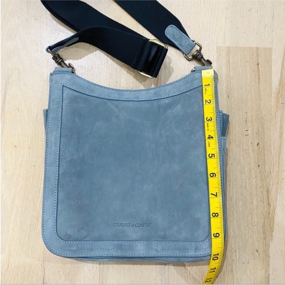 Creatures of Comfort blue gray leather crossbody bag NWT - Picture 6 of 10